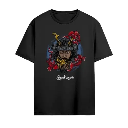 Black Coryxkenshin Samurai Mask T-Shirt