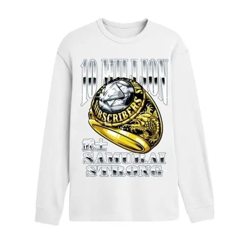 Coryxkenshin 10 Million Samurai Strong Ring White Sweatshirt