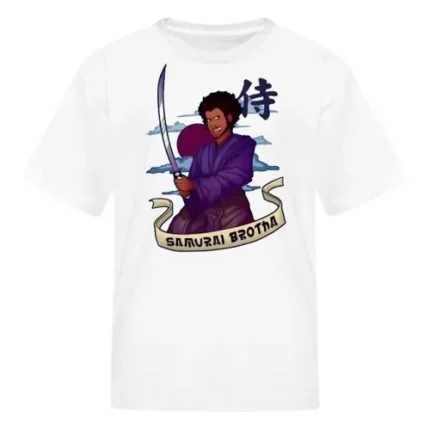 Coryxkenshin Samurai Brotha White T-Shirt